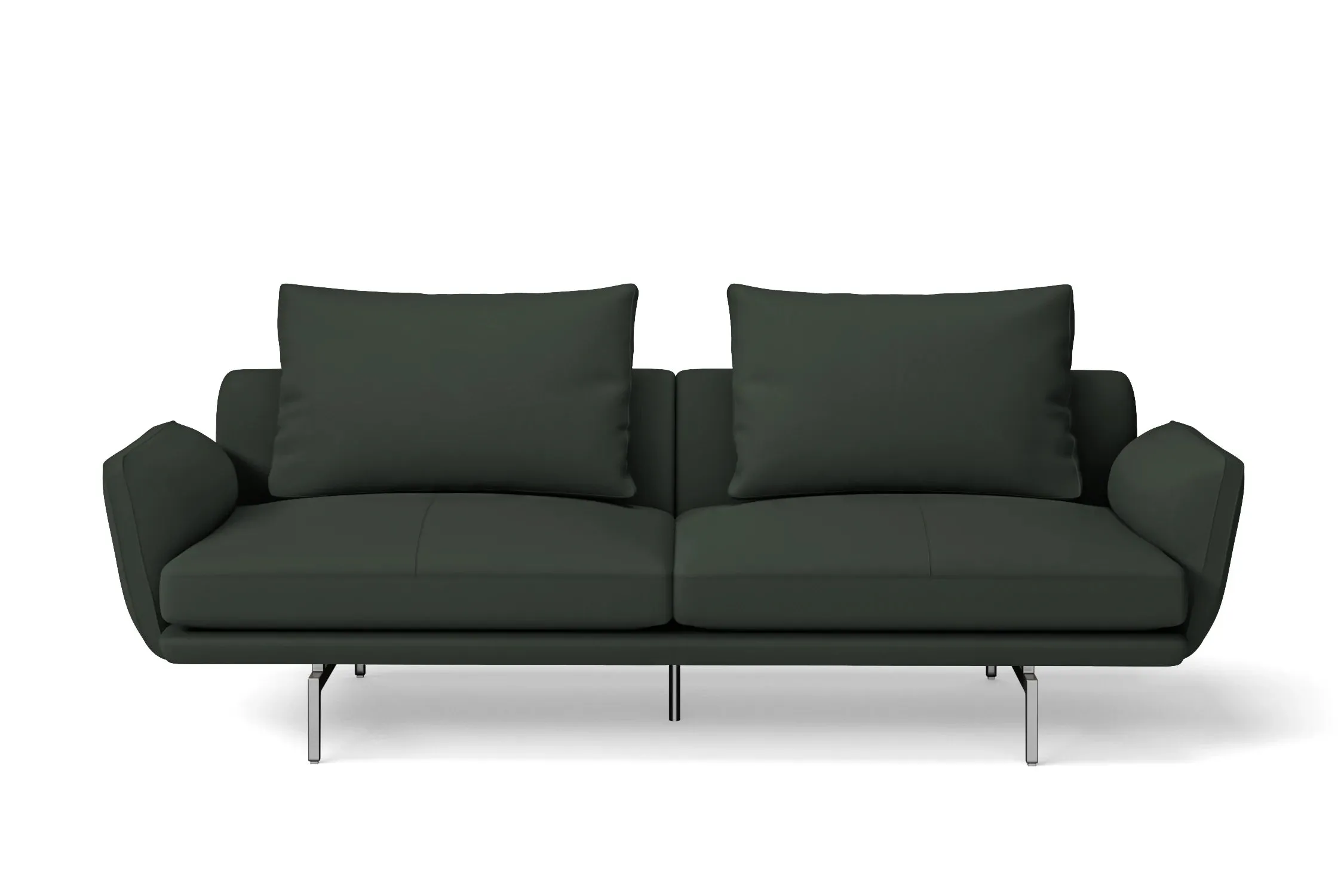 Legnano 3 Seater Sofa Green Leather