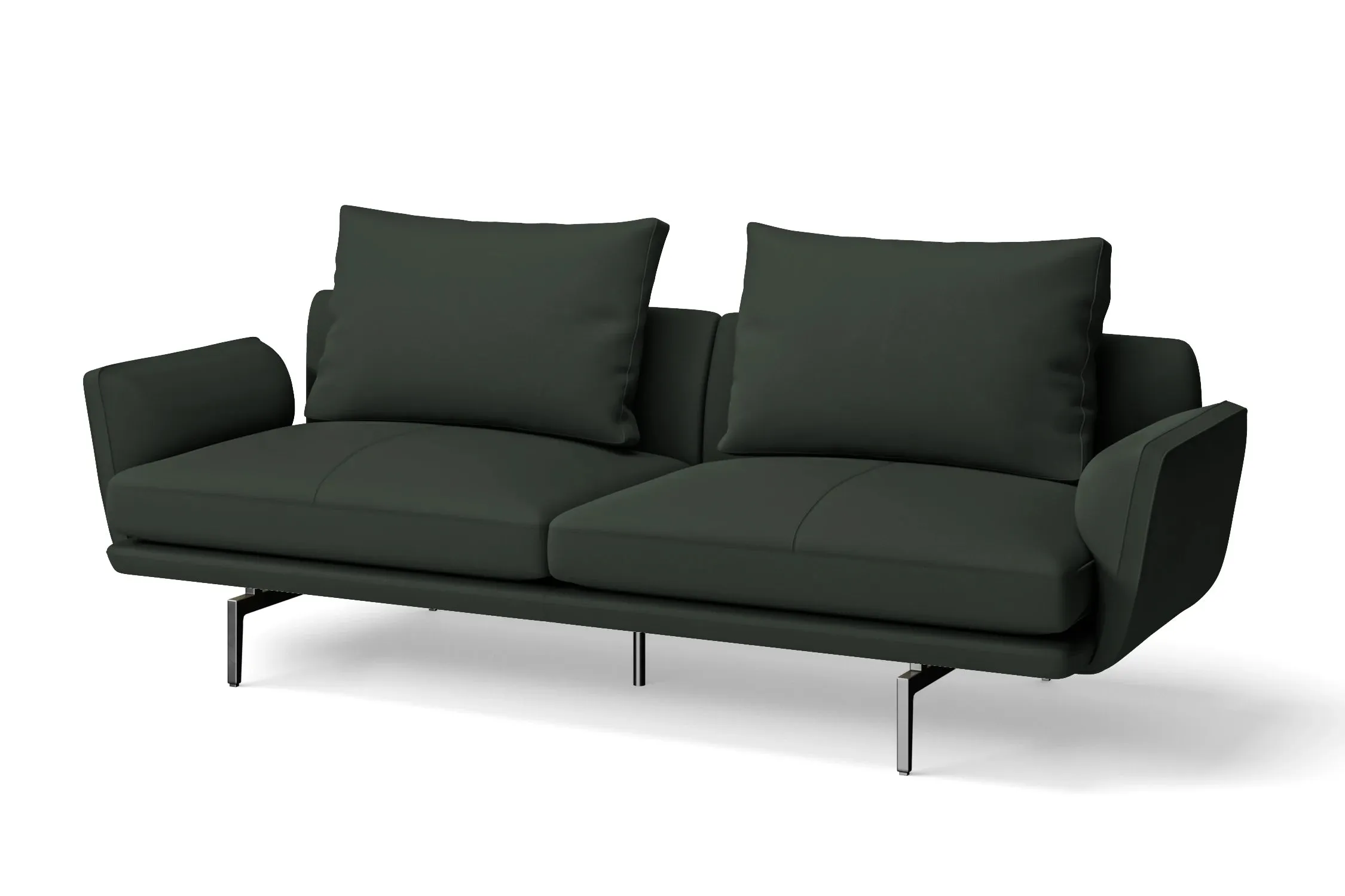 Legnano 3 Seater Sofa Green Leather