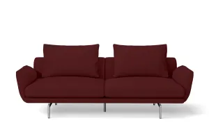 Legnano 3 Seater Sofa Red Leather