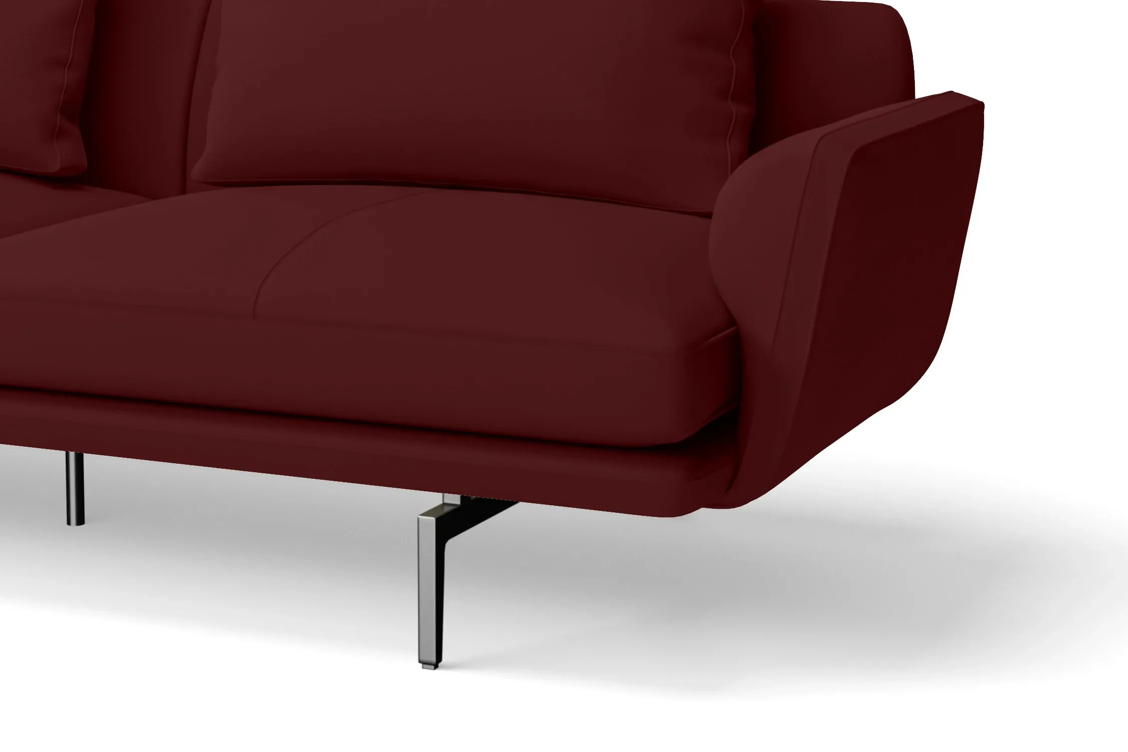 Legnano 3 Seater Sofa Red Leather