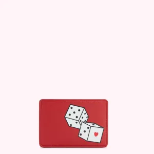 LULU RED DICE CARDHOLDER