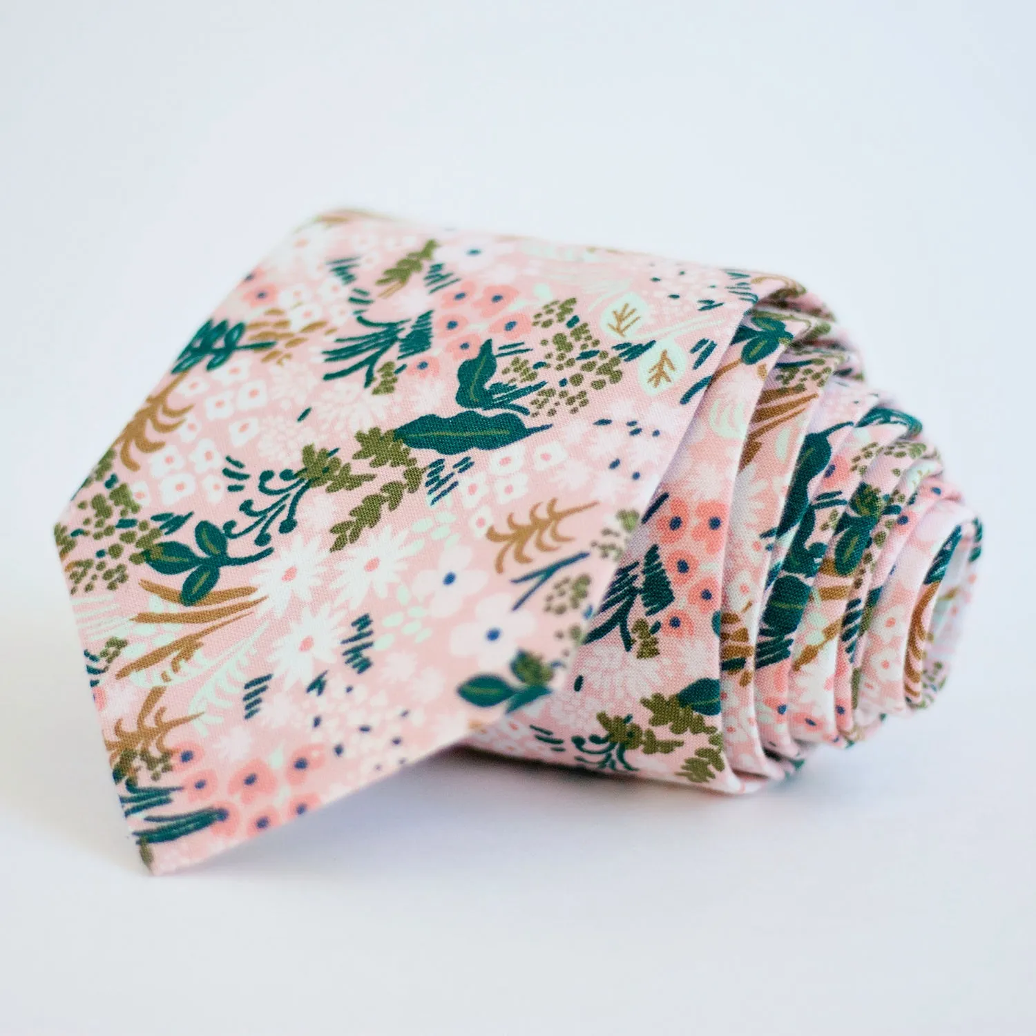 Men's Pre-Tied Bow Tie / Meadow In Pink