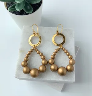 Mink Dangle Earrings