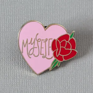 Myself Heart Enamel Pin