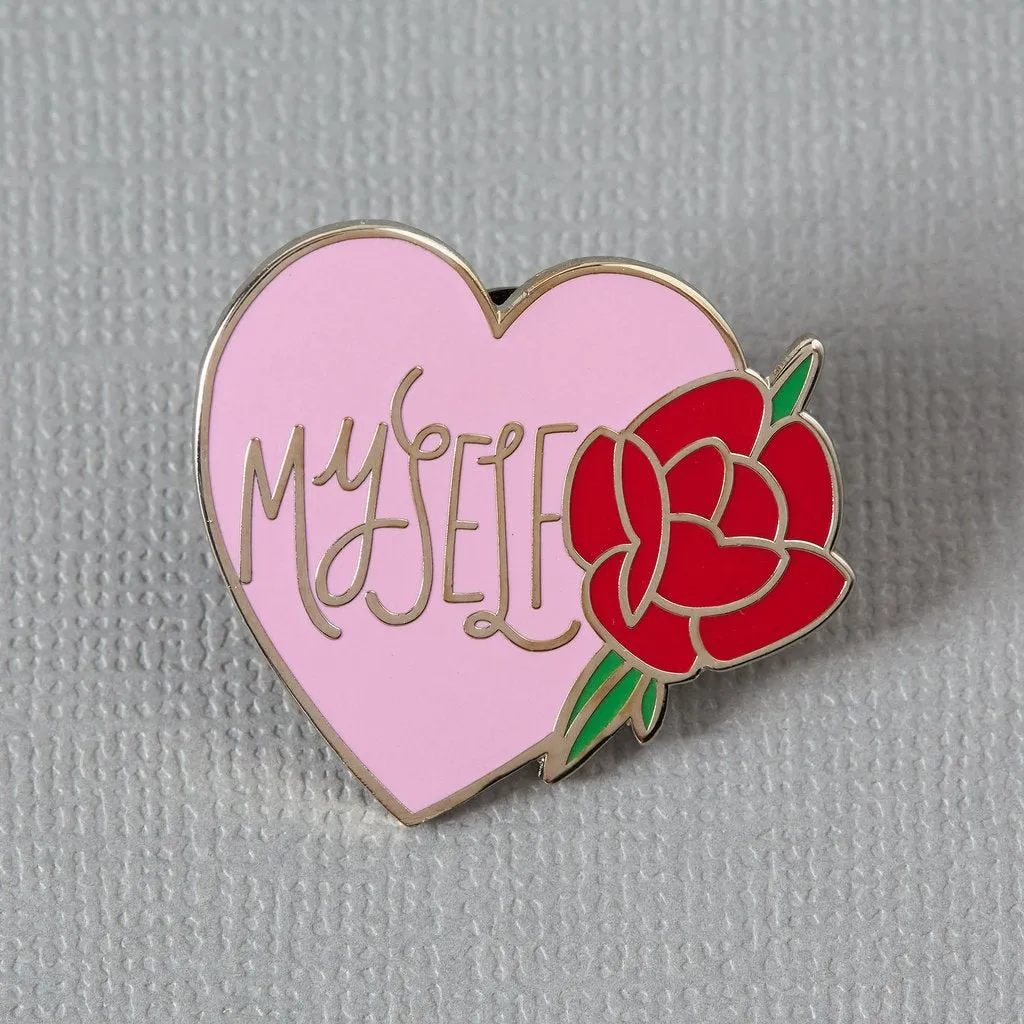 Myself Heart Enamel Pin