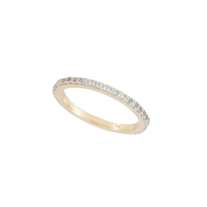 Pavé Gemstone Eternity Ring