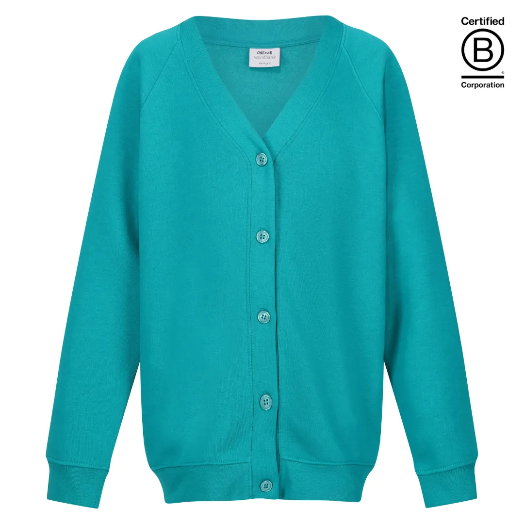 Plain school sweatshirt cardigans