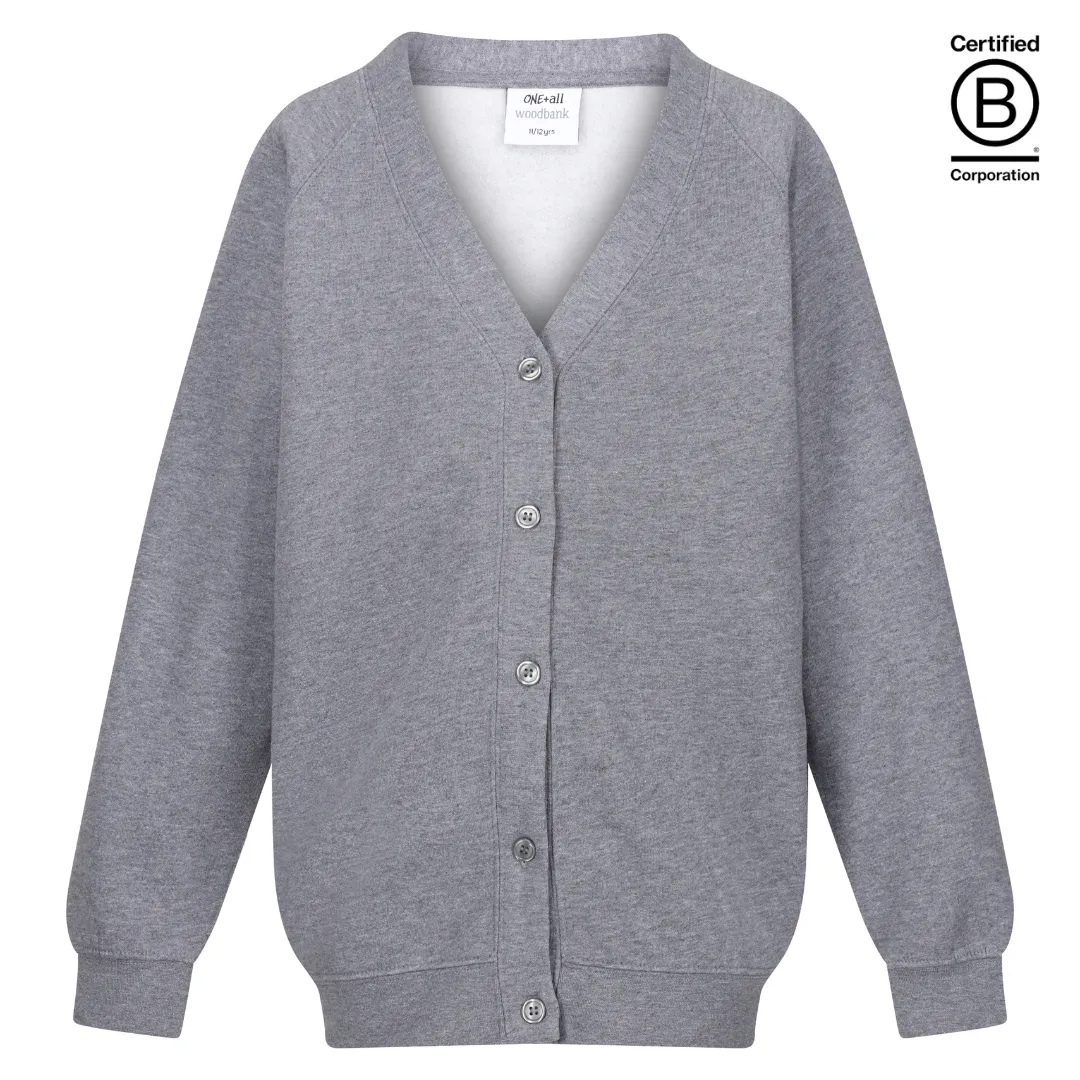 Plain school sweatshirt cardigans