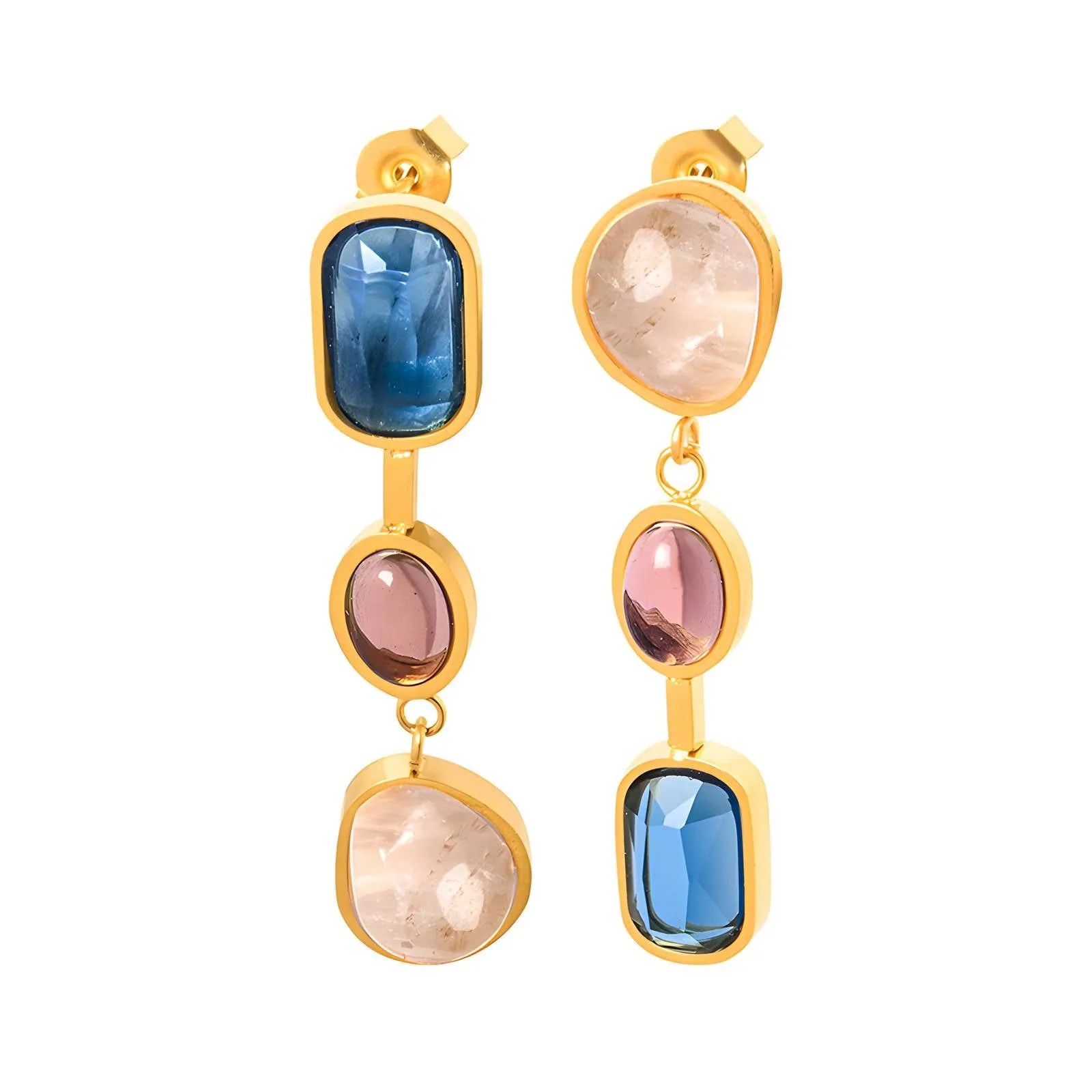 Reriti Intensity 18K gold plated Décor Drop Earrings