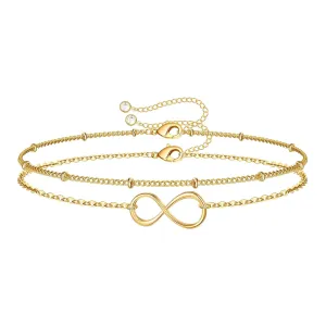 Reriti Intensity 18K gold plated Infinity Chain Bracelet