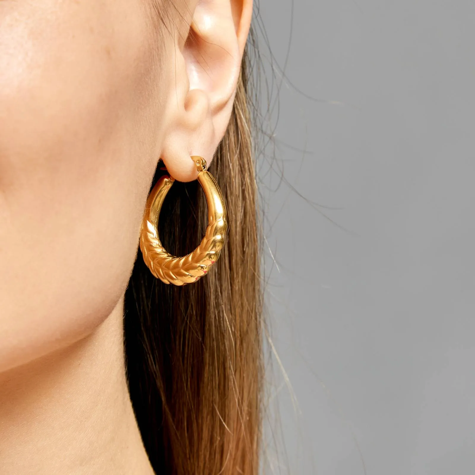 Reriti Intensity 18K gold plated Spikelet Earrings