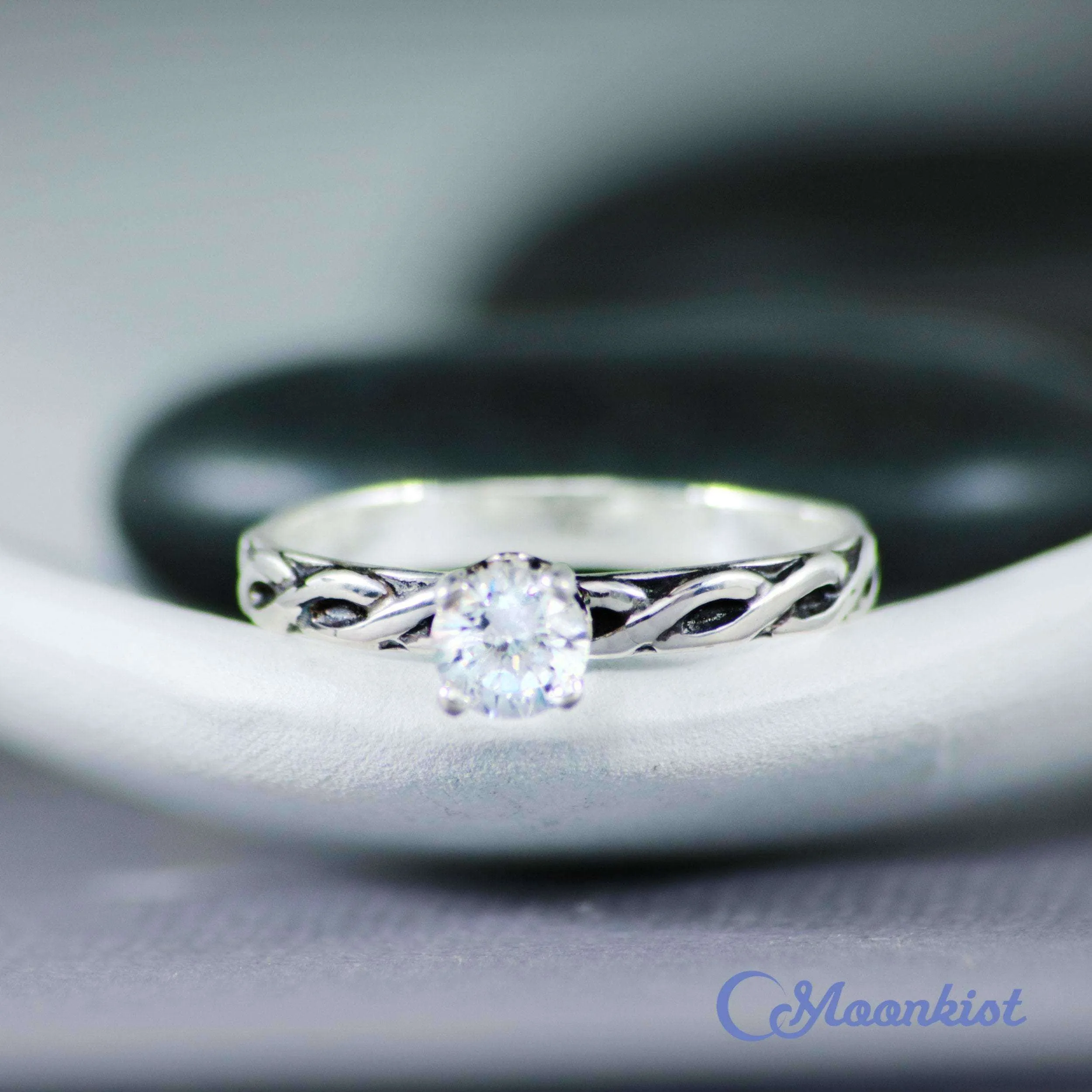 Silver Matching Celtic Ring Set for Couple | Moonkist Designs