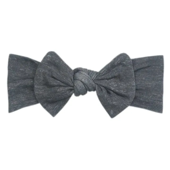 Slate Knit Headband Bow