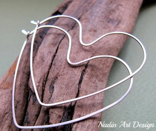 Sterling Silver Heart Earrings