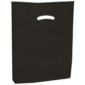 Super Gloss Die Cut Handle Bags. - 20 x 20 x 5 - (Black)