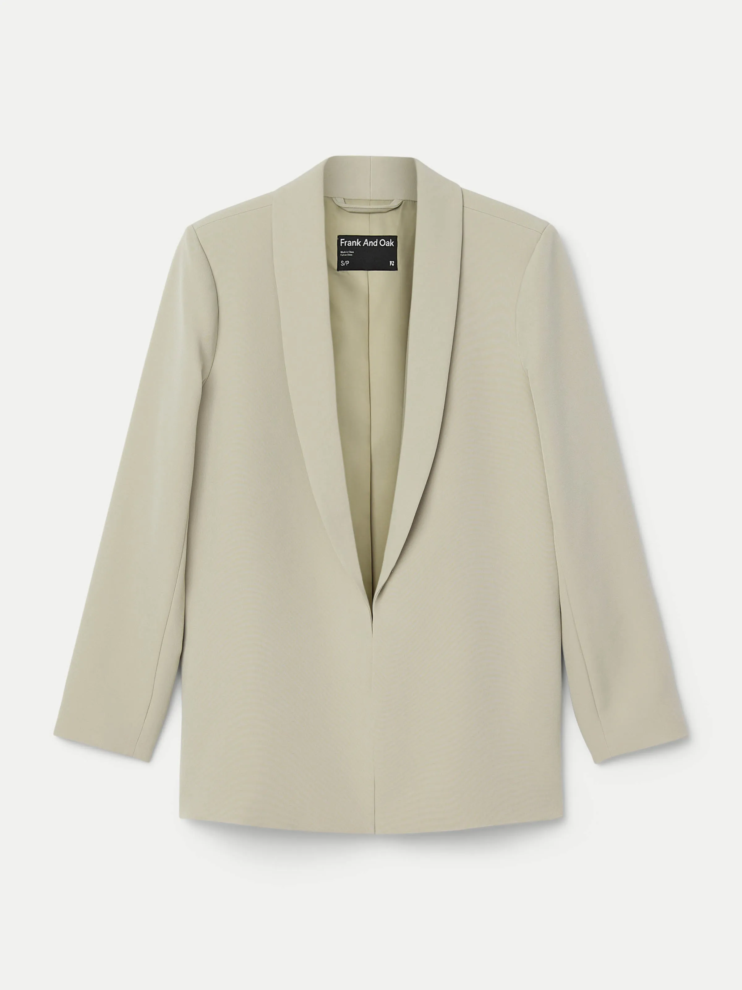 The Fluid Blazer in Light Greige