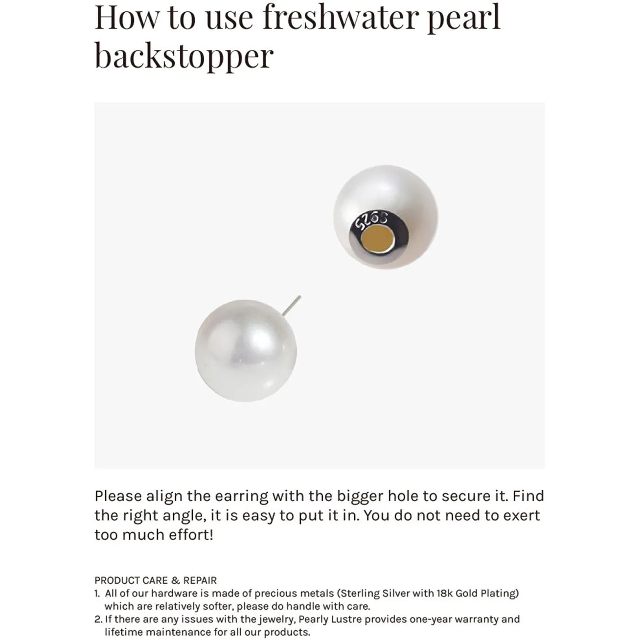 Top Grade Freshwater Pearl Earrings WE00131 | GARDENS