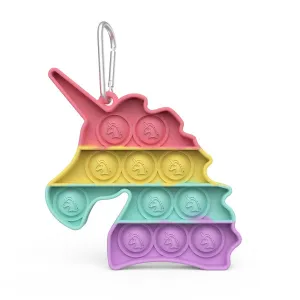 Unicorn Pop it Key Chain Key Ring