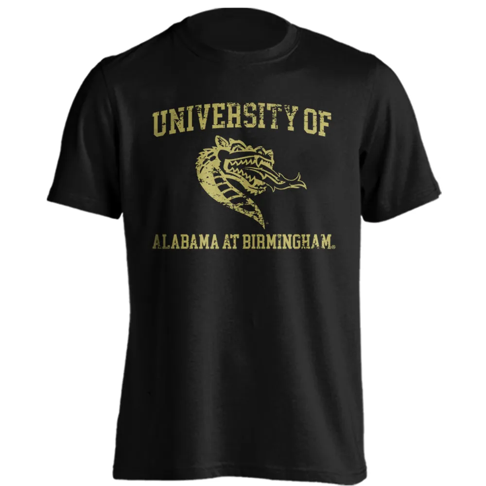 University of Alabama at Birmingham Blazers Retro Distressed Short Sleeve Tee